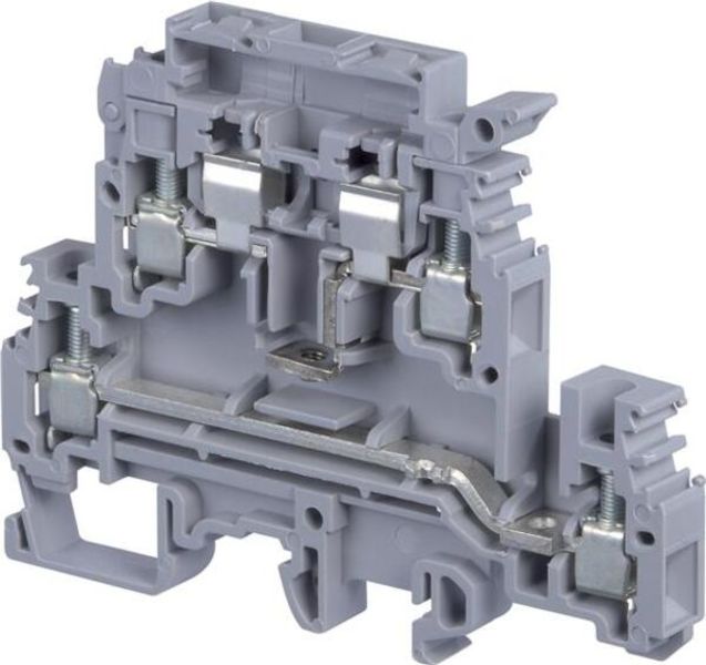 ABB M4-8.D2.SFDJ M4/8.D2.SFDJ Screw Clamp Terminal Blocks - For 5 x 20 and 5 x 25 fuses - with blown fuse indicator - Grey Product Image