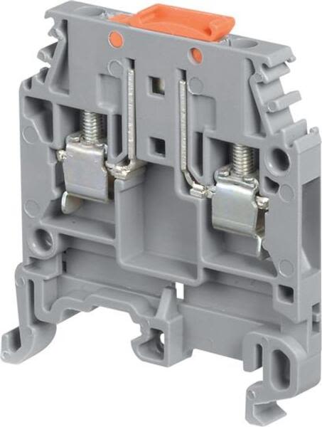 ABB MA2.5-5.SNBT-1SNA400320R1200 MA2.5/5.SNBT Screw Clamp Terminal Blocks - Disconnect with blade - with test socket - Blue, Orange Product Image
