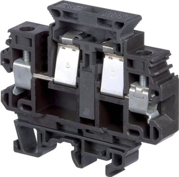 ABB MU10-13.SF1 MU10/13.SF1 Screw Clamp Terminal Blocks - For 5 x 20 and 5 x 25 fuses - Black Product Image