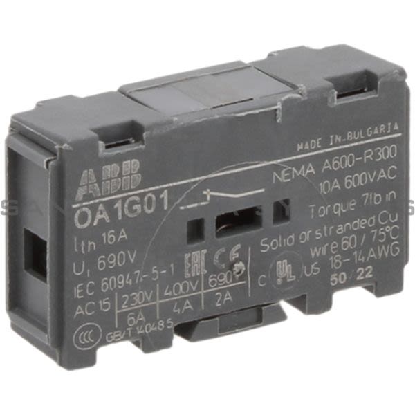 ABB OA1G01 Auxiliary Contact | 1SCA022353R4890 Product Image