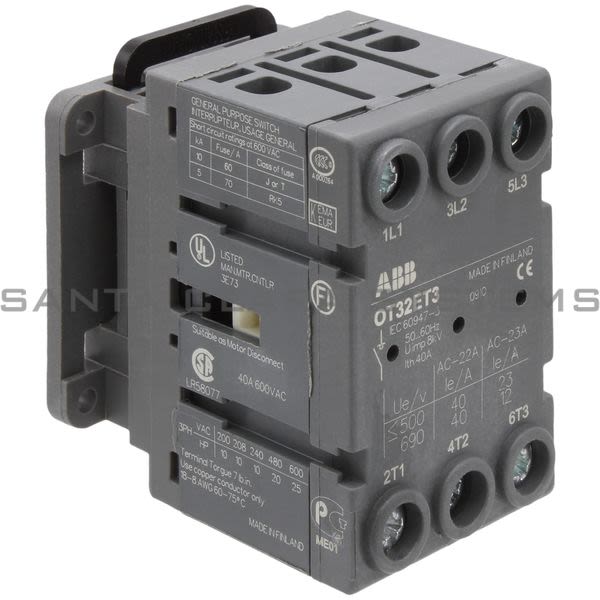 ABB OT32ET3 Disconnect Switch | 1SCA022352R6870 Product Image