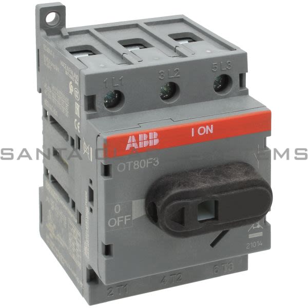 ABB 80Amp Switch Disconnector OT80F3 3 poles base mounted 1SCA105798R1001