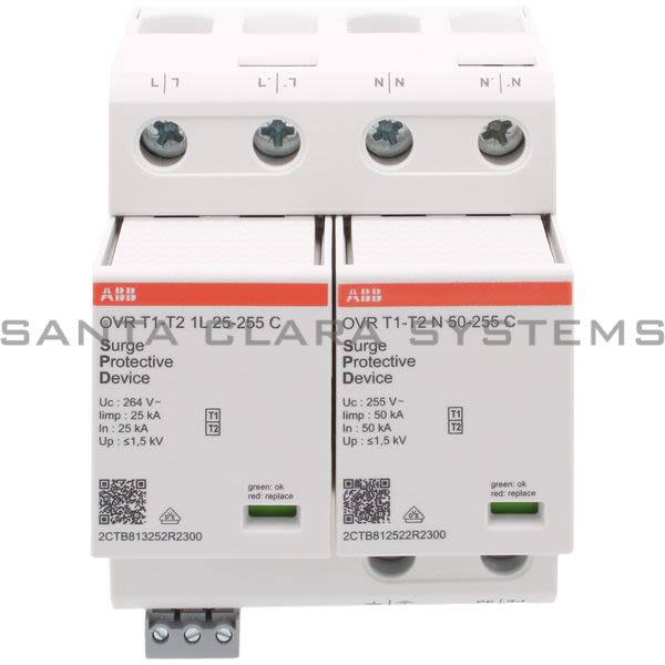 ABB OVR-T1-T2-1N-50-255-P-TS OVR T1-T2 1L 25-255 P TS Product Image