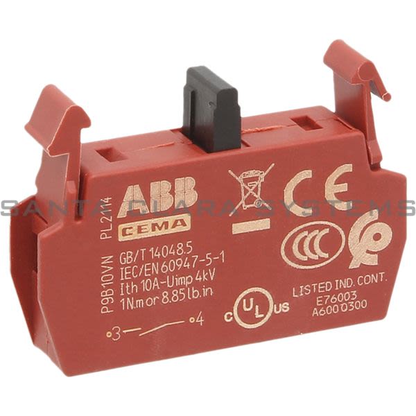ABB P9B10VN Contact Block | 1SFA187002R8001 Product Image