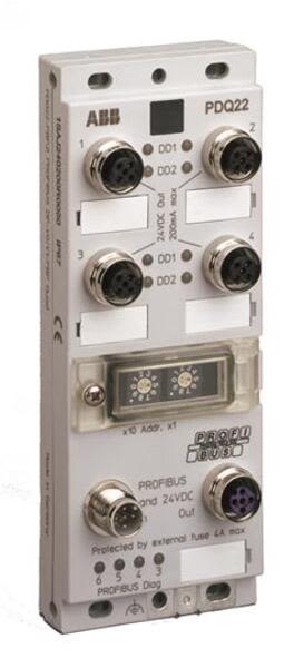 ABB PDQ22-FBP.0  PROFIBUS DP-V0/V1 FieldBusPlug Quad Product Image