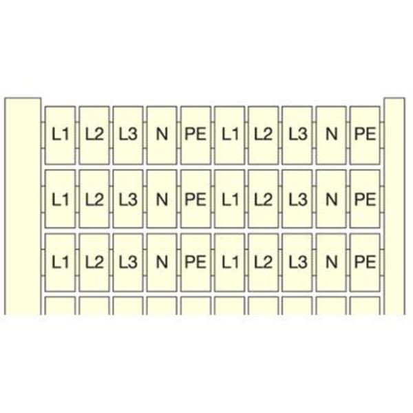 ABB RC55-1-10-X10-VERTICAL RC55 Terminal Block Markers pre-printed 1->10 (x10) Vertical Product Image