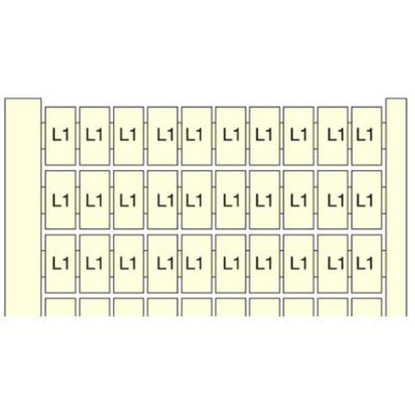 ABB RC55-71-80-X10-VERTICAL RC55 Terminal Block Markers pre-printed 71->80 (x10) Vertical Product Image