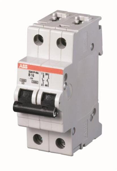 ABB S201P-Z10NA Miniature Circuit Breaker - S200P - 2P - Z - 10 A Product Image