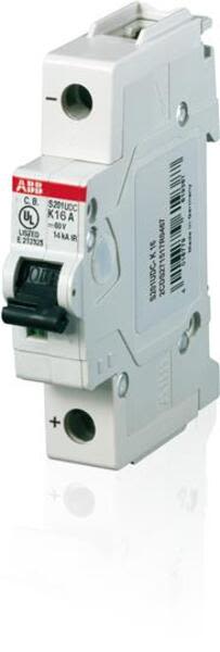 ABB S201UDC-K1 Miniature Circuit Breaker - S200UDC - 1P - K - 1 A Product Image
