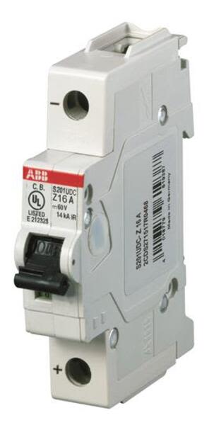 ABB S201UDC-Z30 Miniature Circuit Breaker - S200UDC - 1P - Z - 30 A Product Image
