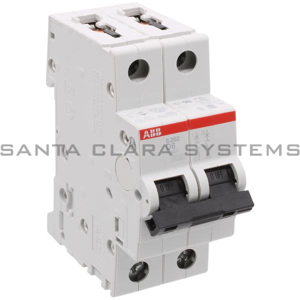 ABB S202-D6 Miniature Circuit Breaker | 2CDS252001R0061 Product Image