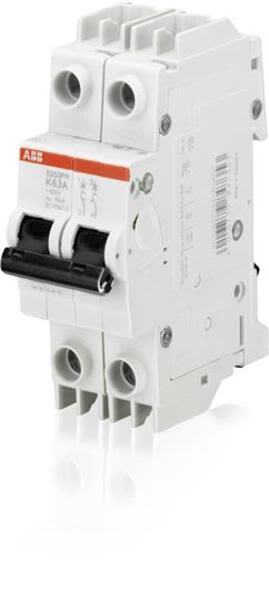 ABB S202PR-K40 Miniature Circuit Breaker - S200PR - 2P - K - 40 A Product Image