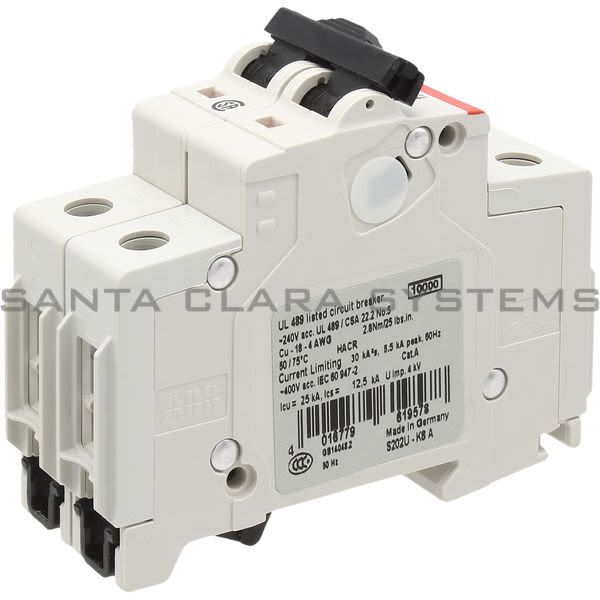 ABB S202U-K8 Miniature Circuit Breaker | 2CDS272417R0407 Product Image