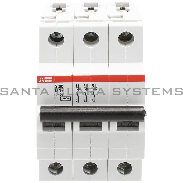 ABB S203-D16 Miniature Circuit Breaker | 2CDS253001R0161 Product Image