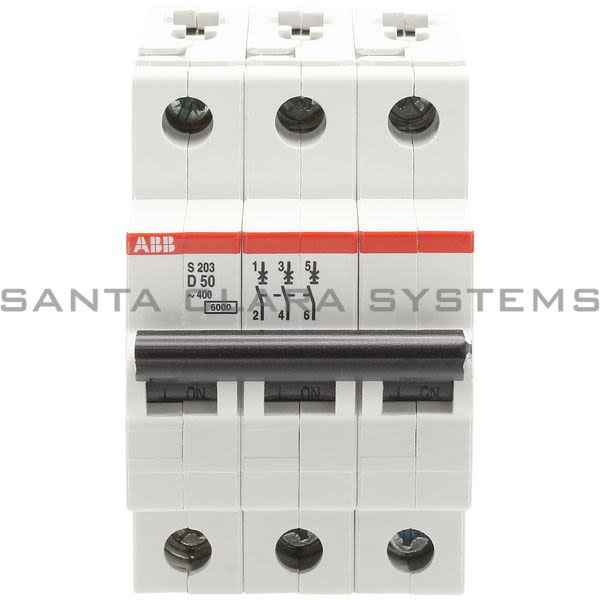 ABB S203-D50 Miniature Circuit Breaker | 2CDS253001R0501 Product Image