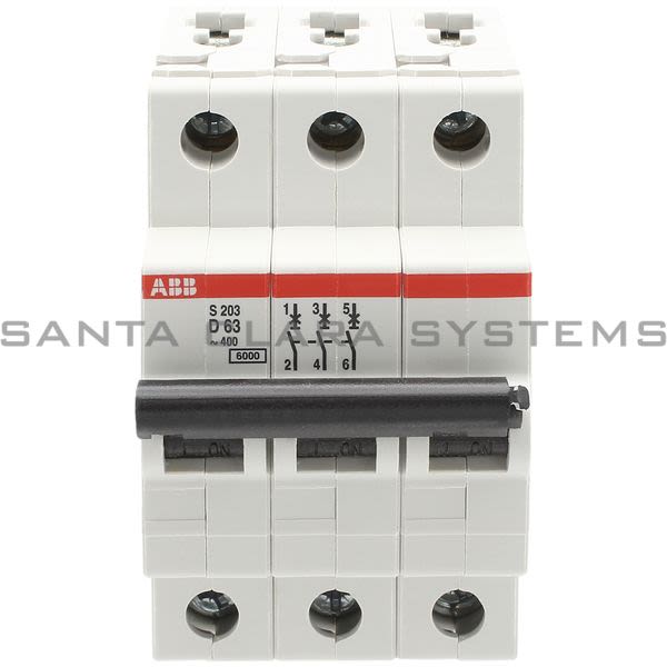 ABB S203-D63 Miniature Circuit Breaker | S203-D63 Product Image