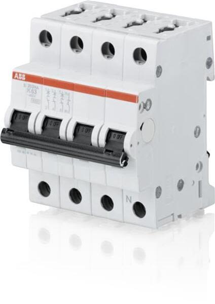 ABB S203-K4NA Miniature Circuit Breaker - S200 - 4P - K - 4 A Product Image
