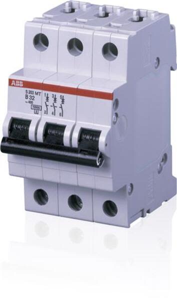 ABB S203MT-C2 Miniature Circuit Breaker - S200MT - 3P - C - 2 A Product Image