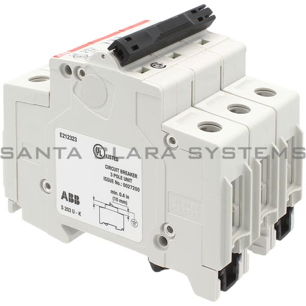 ABB S203U-K2 Circuit Breaker | 2CDS273417R0277 Product Image