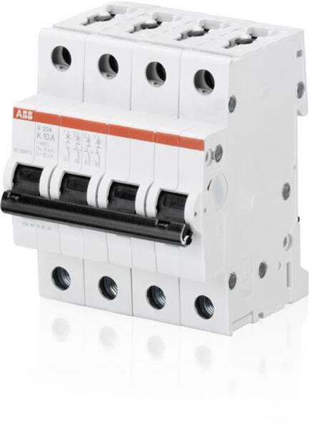 ABB S204-K50 Miniature Circuit Breaker - S200 - 4P - K - 50 A Product Image