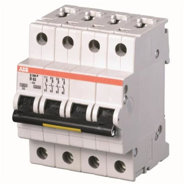 ABB S204P-C50 Miniature Circuit Breaker - S200P - 4P - C - 50 A Product Image