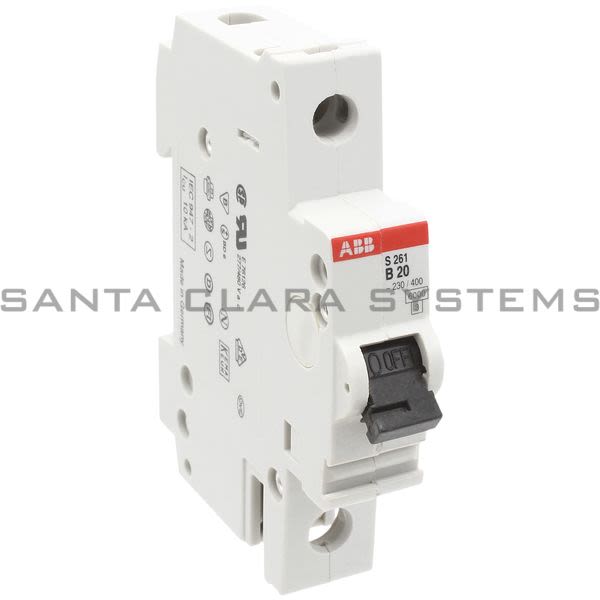 ABB S261-B20 MIniature Circuit Breaker | GHS2610001R0205 Product Image