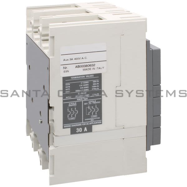 ABB S3N030TW Circuit Breaker | 1SDA037332R1 Product Image