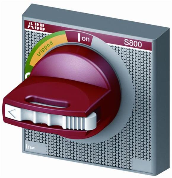 ABB S800-RHE-EM S800-RHE-EM Red rotary handle for door assembly Product Image