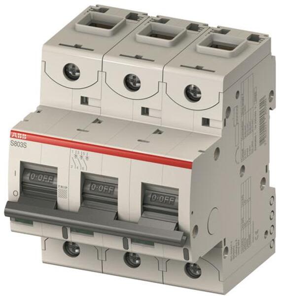ABB S803U-K100 High Performance Circuit Breaker - S800U - Tripping characteristic K - Number of poles 3 - Rated operational current 100 Product Image