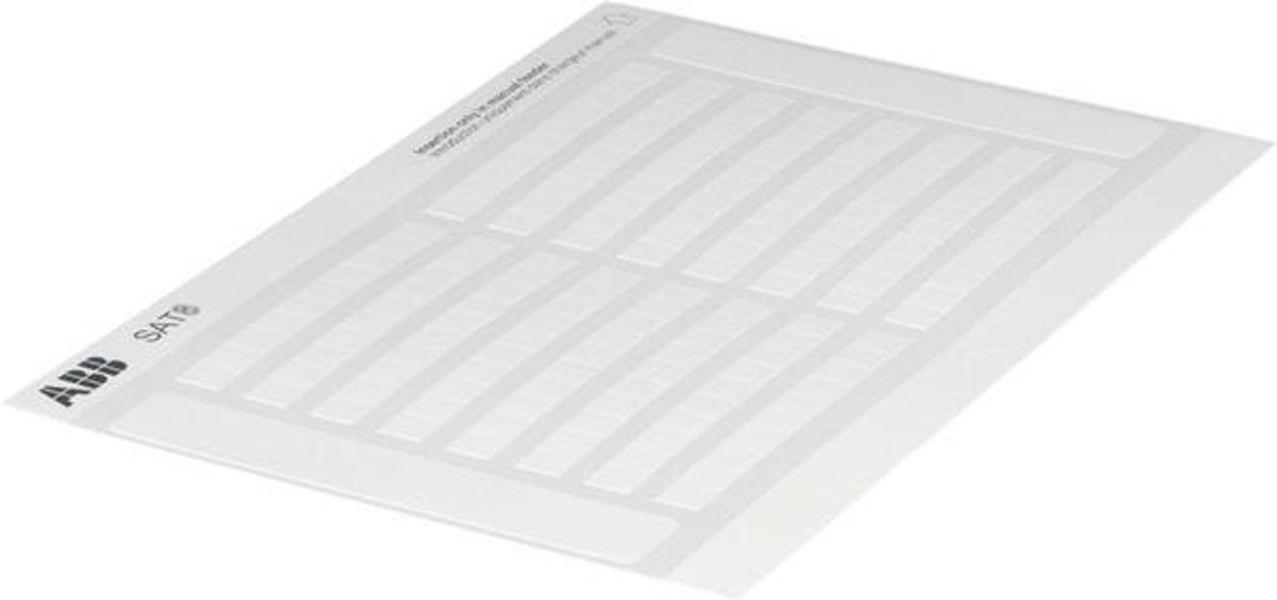 ABB SAT5 SAT5 Self adhesive strip label for 5.2 mm 0.205 in spacing terminal blocks Product Image