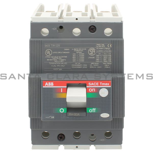 ABB T3N080TW Circuit Breaker | T3N080TW Product Image