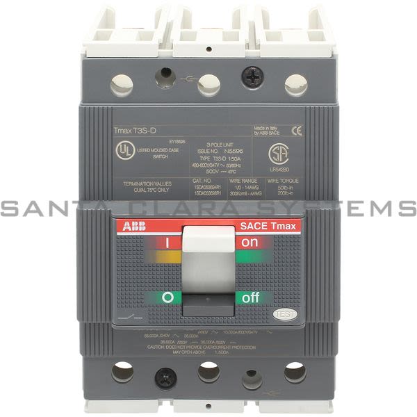 ABB T3S150DW Circuit Breaker | 1SDA053597R1 Product Image