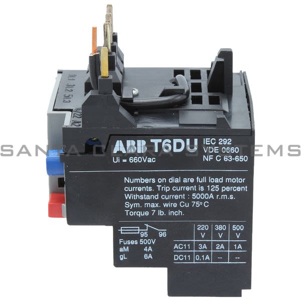 ABB T6DU0.43 Overload Relay | T6DU0.43 Product Image