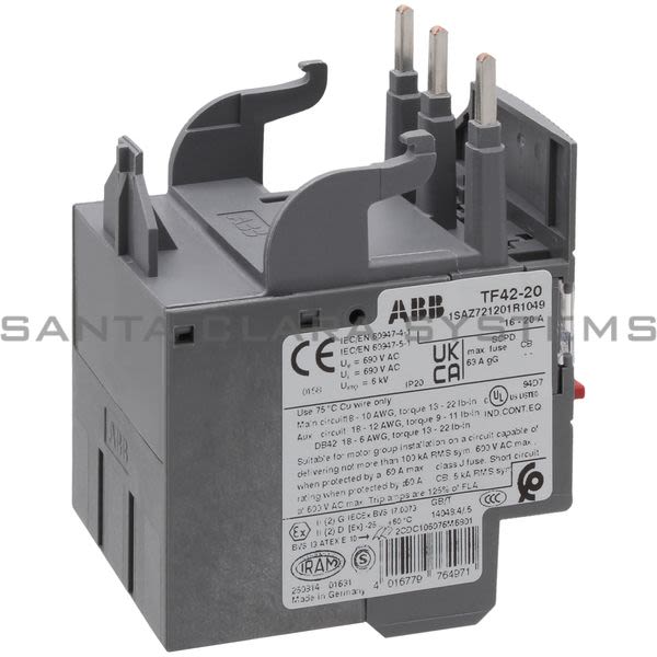 ABB TF42-20 Thermal Overload Relay | TF42-20 Product Image