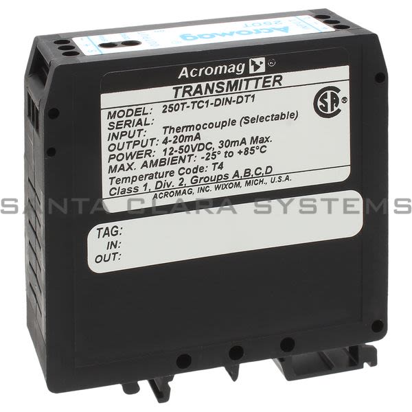 Acromag 250T-TC1-DIN-DT1 Power Transmitter Product Image