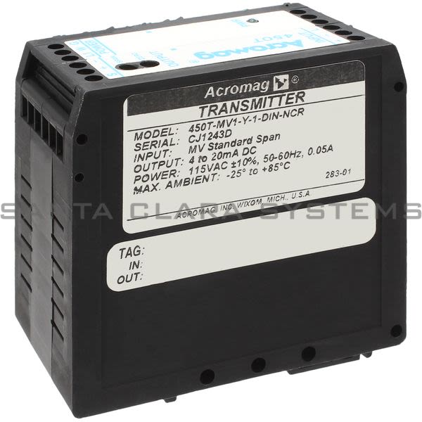 Acromag 450T-MV1-Y-1-DIN-NCR Isolated Transmitter Product Image