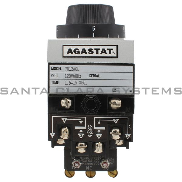 Agastat 7012ACL Time Delay Relay 1.5-15 Seconds | Tyco Product Image