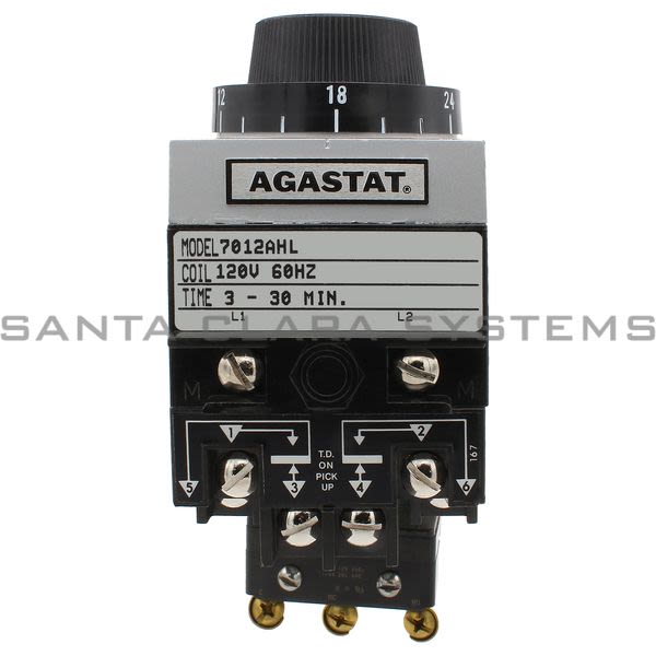 Agastat 7012AHL Time Delay Relay DPDT 3-30MIN | Tyco Product Image