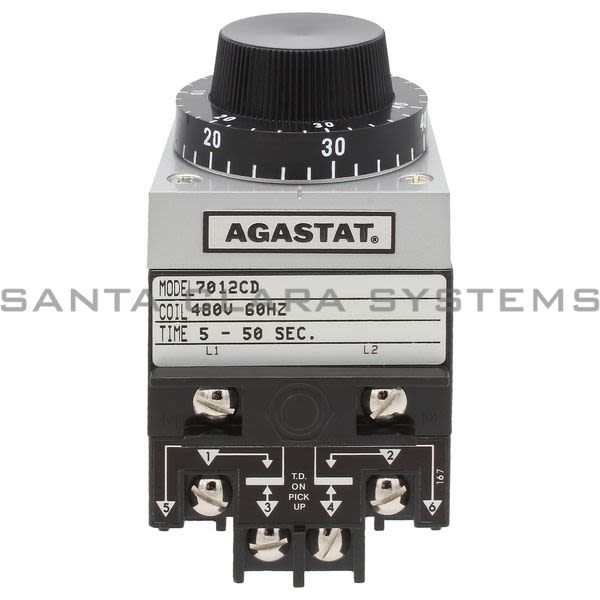 Agastat 7012CD  Time Delay Relay DPDT 5-50 Sec Product Image