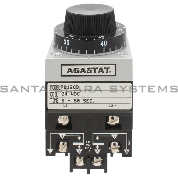 Agastat 7012OD Time Delay Relay 5-50 Sec DPDT 10 amp Product Image
