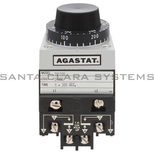 Agastat 7012OK  Timing Relay 1-300 Sec. DPDT | Tyco Product Image