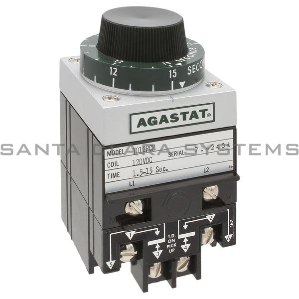 Agastat 7012PCM Timing Relay 1.5 - 15 sec Product Image