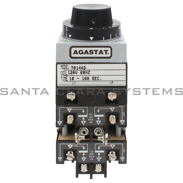Agastat 7014AD Time Delay Relay 4-Pole 120-VAC Product Image