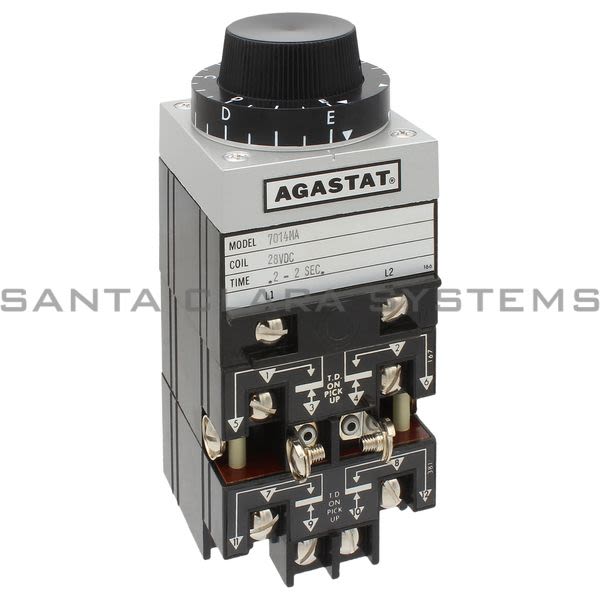 Agastat 7014MA Relay 4PDT 0.2-2 Sec | Tyco Product Image