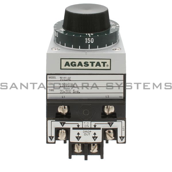 Agastat 7021AE Time Delay Relay SPDT 20-200 Sec | Tyco Product Image