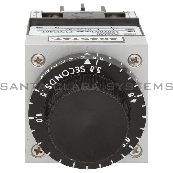 Agastat 7022AB Time Delay Relay DPDT 5-Sec | 7022-AB Product Image