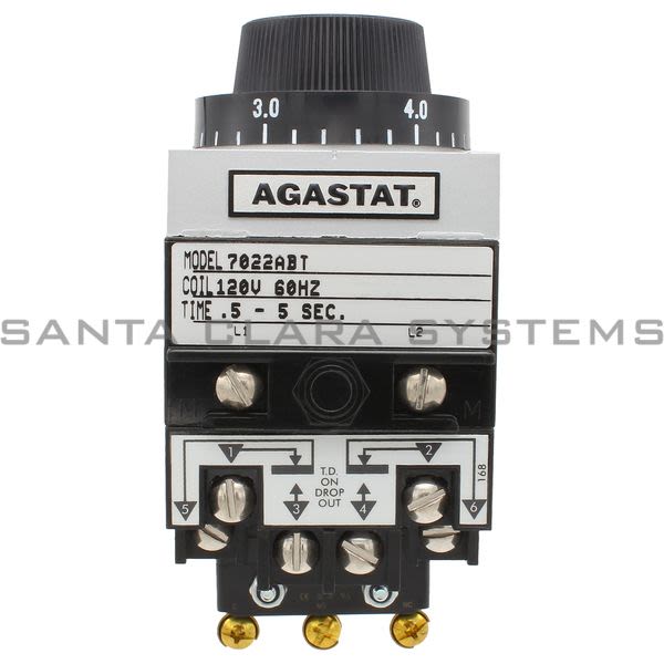 Agastat 7022ABT Timing Relay .5-5 Sec 10A Product Image