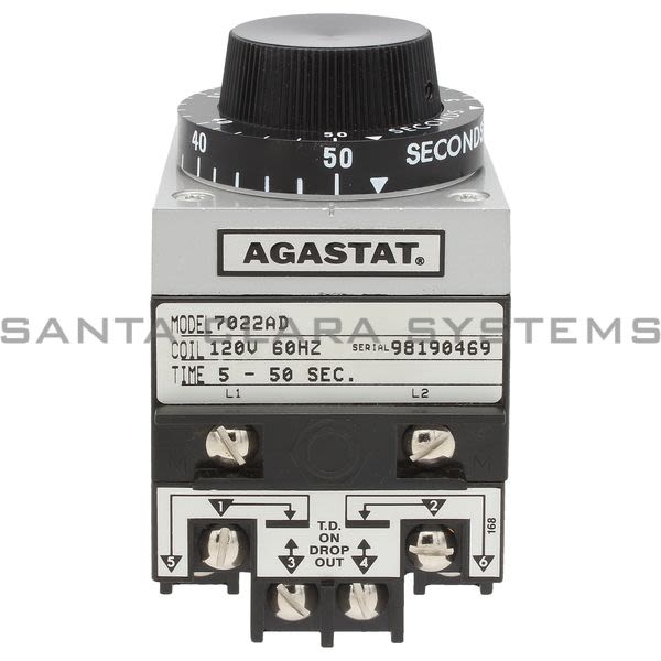 Agastat 7022AD Time Delay Relay | Tyco 7022-AD Product Image