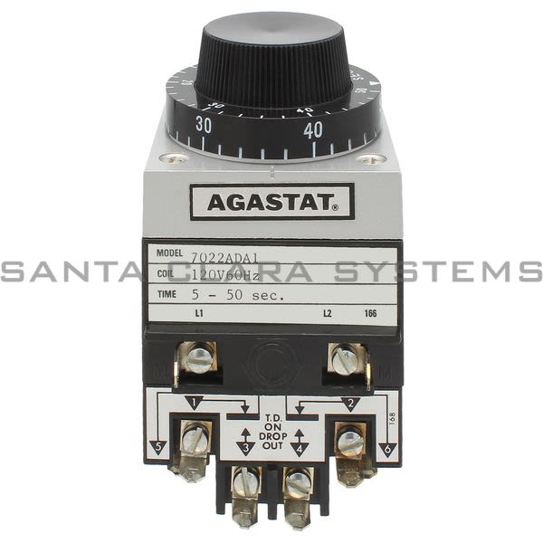 Agastat 7022ADA1 Relay Time Delay 120-VAC 50Sec | Tyco Product Image