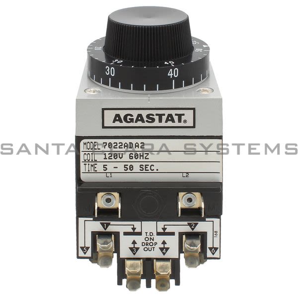 Agastat 7022ADA2 Timing Relay DPDT 5-50 Sec Product Image